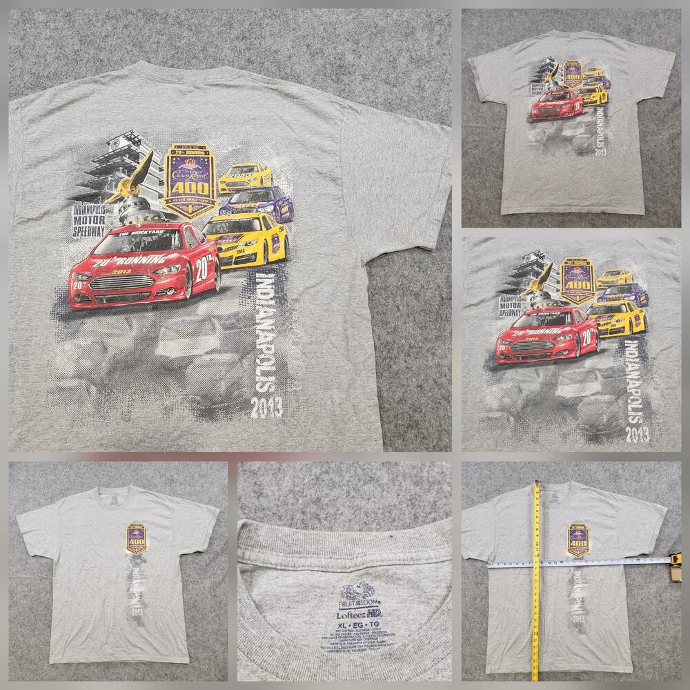 Crown Royal 400 Shirt Mens XL Indianapolis Motor Speedway Racing NASCAR 2013 Tee